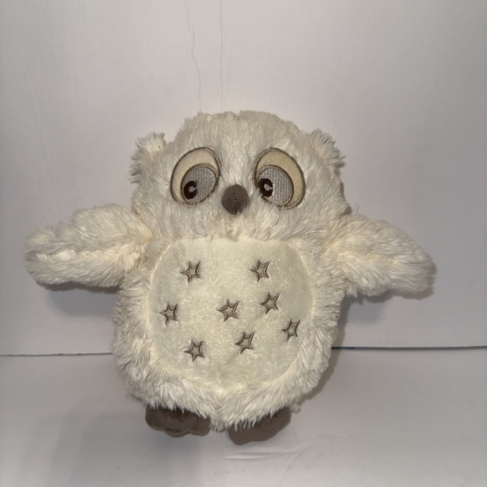 LTD Plush Soft Dreams Creme Owl Plays Lullaby Music Night Lights 8" Baby 0085